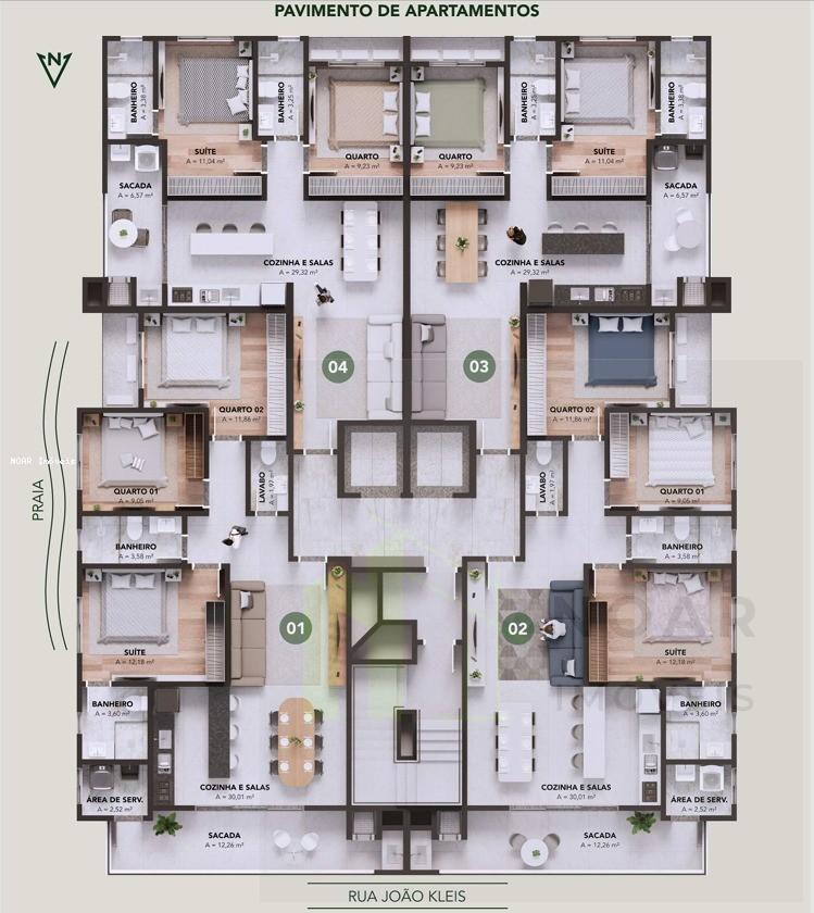 Planta pavimento tipo