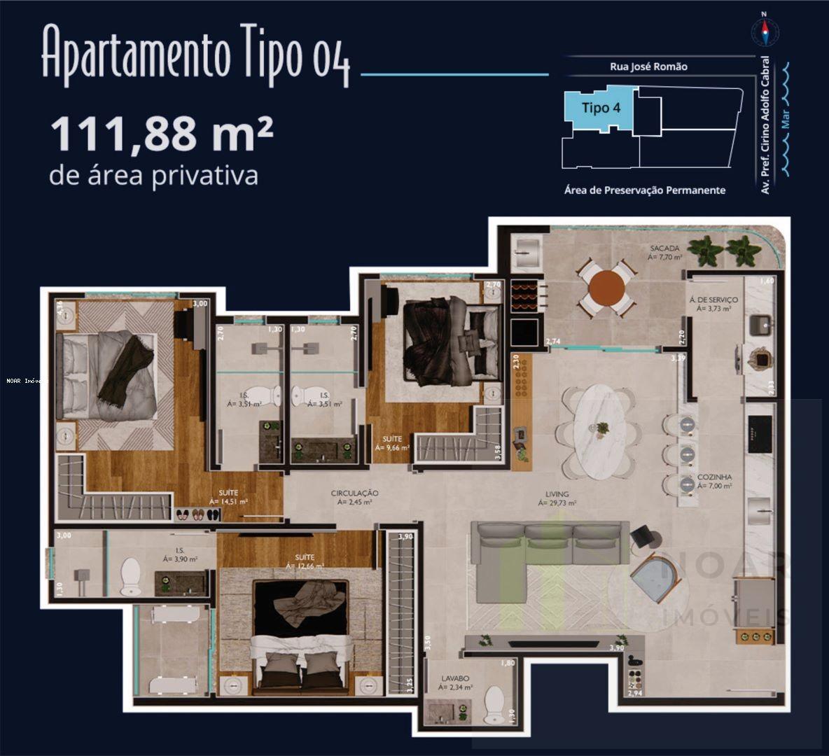 Planta apto tipo 4